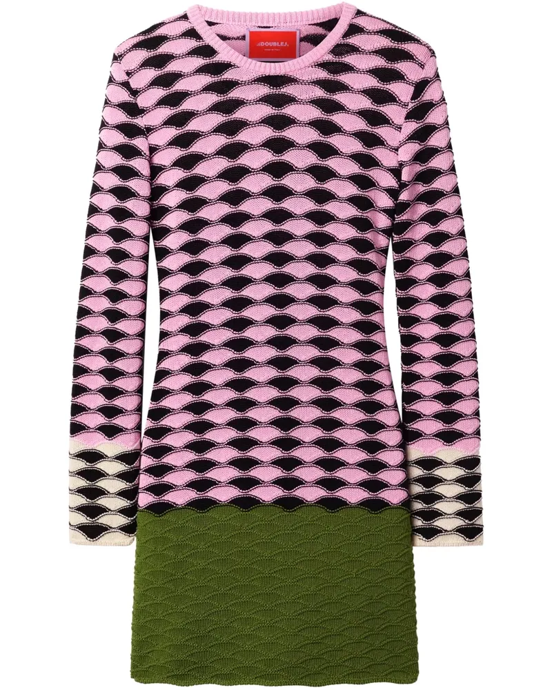 La DoubleJ Sunset Minikleid - Rosa Rosa