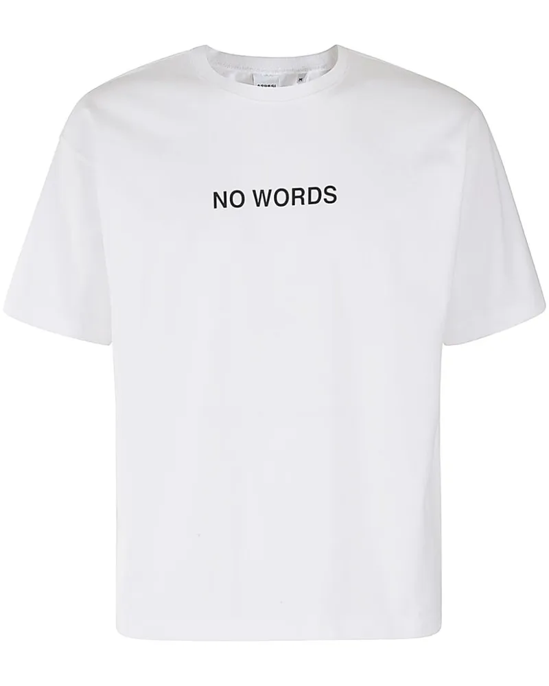 ASPESI No Words T-Shirt - Weiß Weiß
