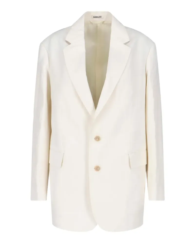 AURALEE buttoned blazer - Nude Nude