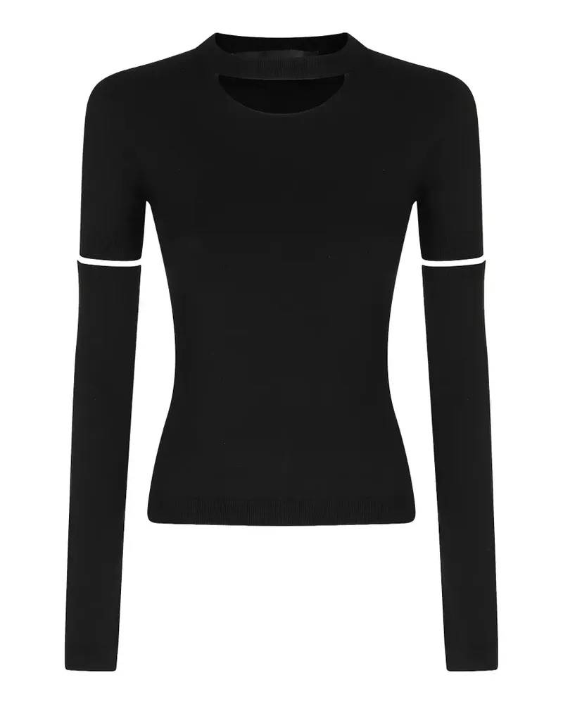 Federica Tosi Pullover mit Cut-Out - Schwarz Schwarz
