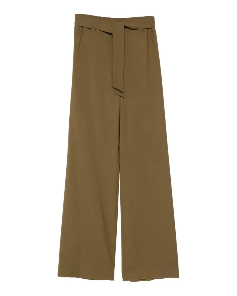Max Mara Meditto belted wide-leg trousers - Grün Grün