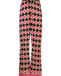 Camilla Hose mit geometrischem Print Schwarz