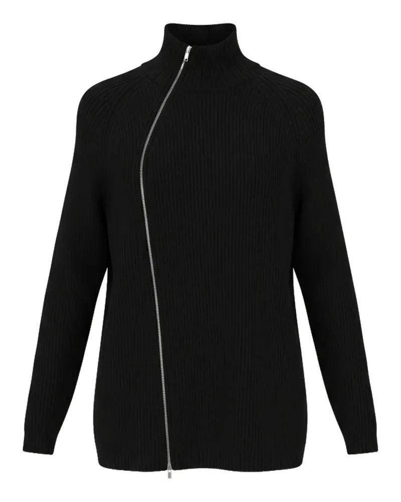 Alpha Studio zip-up cardigan - Schwarz Schwarz