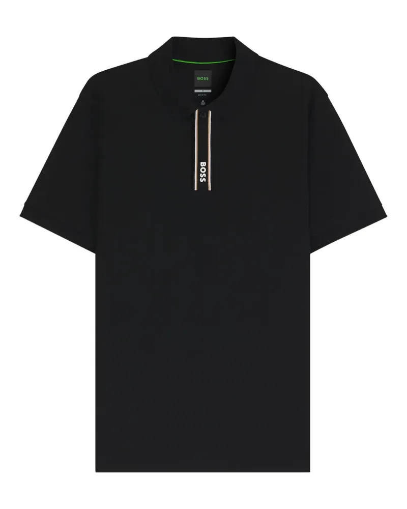 HUGO BOSS Klassisches Poloshirt - Schwarz Schwarz