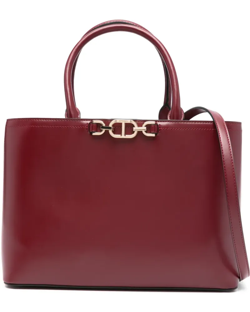 Twin-Set Mittelgroßer Ketten-Tote Bag - Rot Rot