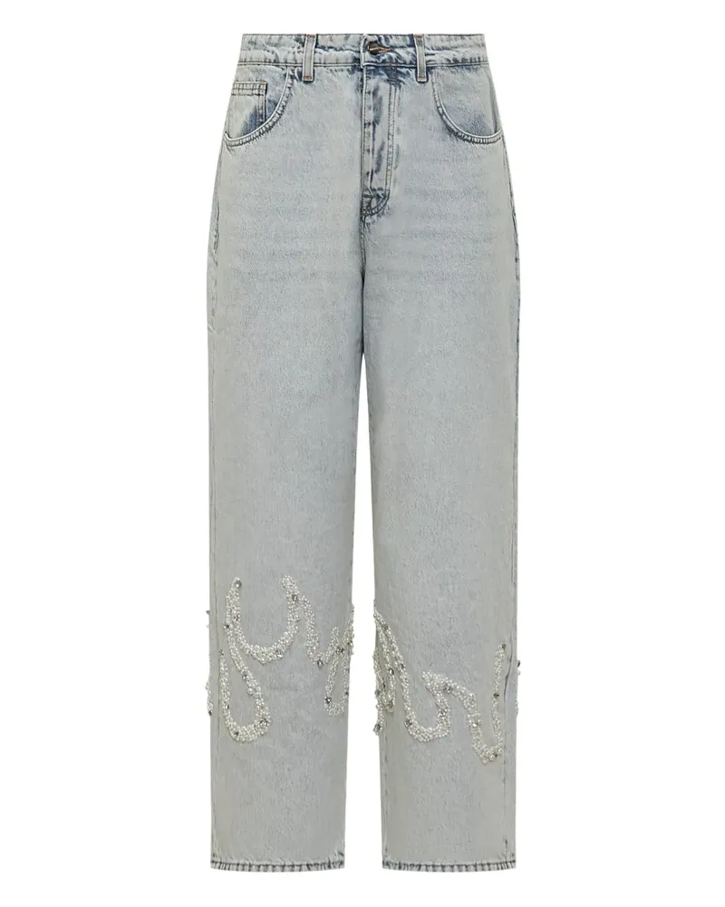 BARROW Flames Jeans - Blau Blau