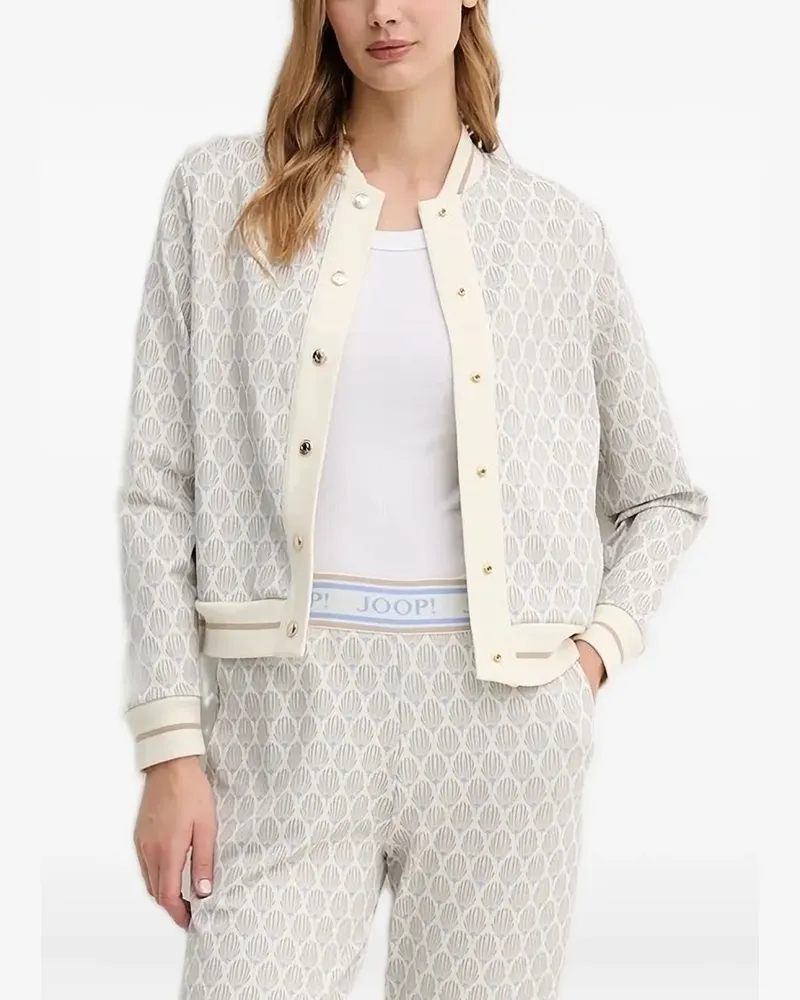 JOOP! Gemustertes Tjara Sweatshirt mit Knöpfen - Nude Nude