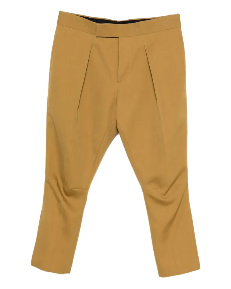 Sapio Hose aus Gabardine mit Falten - Braun Braun