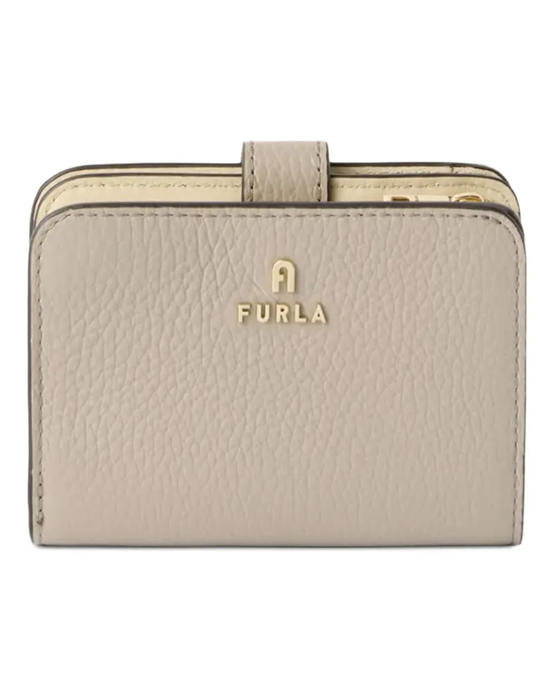 Furla Portemonnaie mit Logo-Schild - Grau Grau