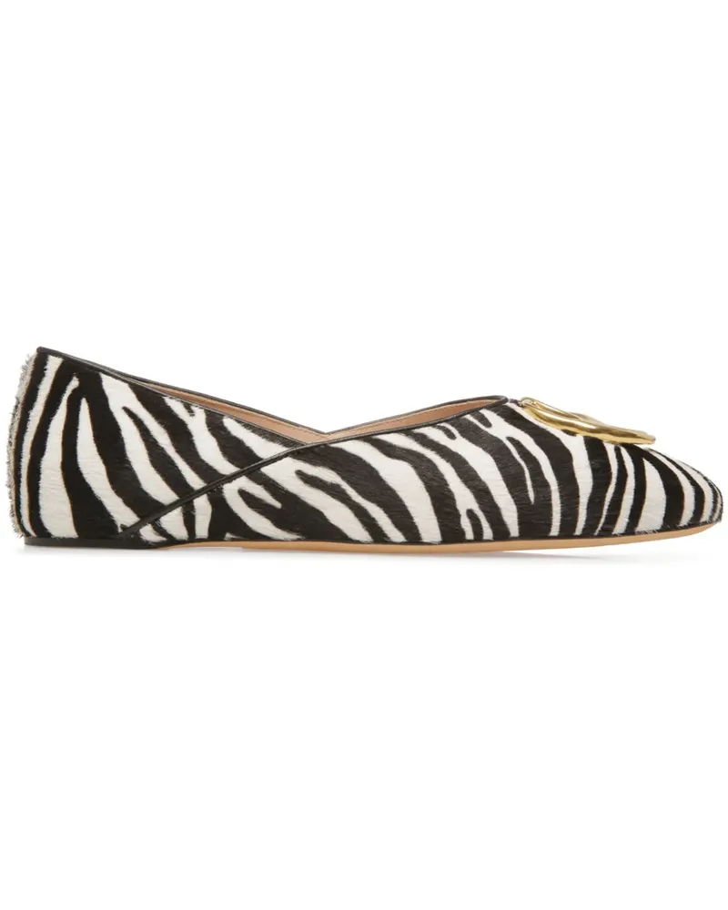 Bally Gerry Pumps mit Zebra-Print - Schwarz Schwarz