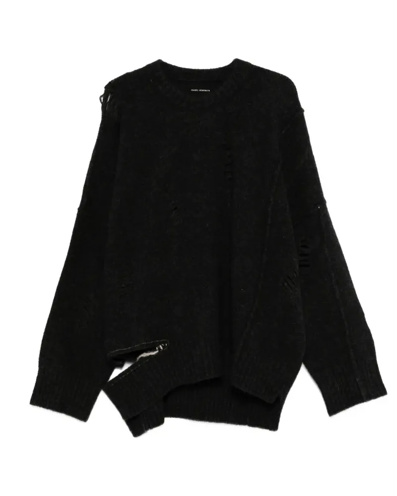 Isabel Benenato Pullover im Distressed-Look - Grau Grau