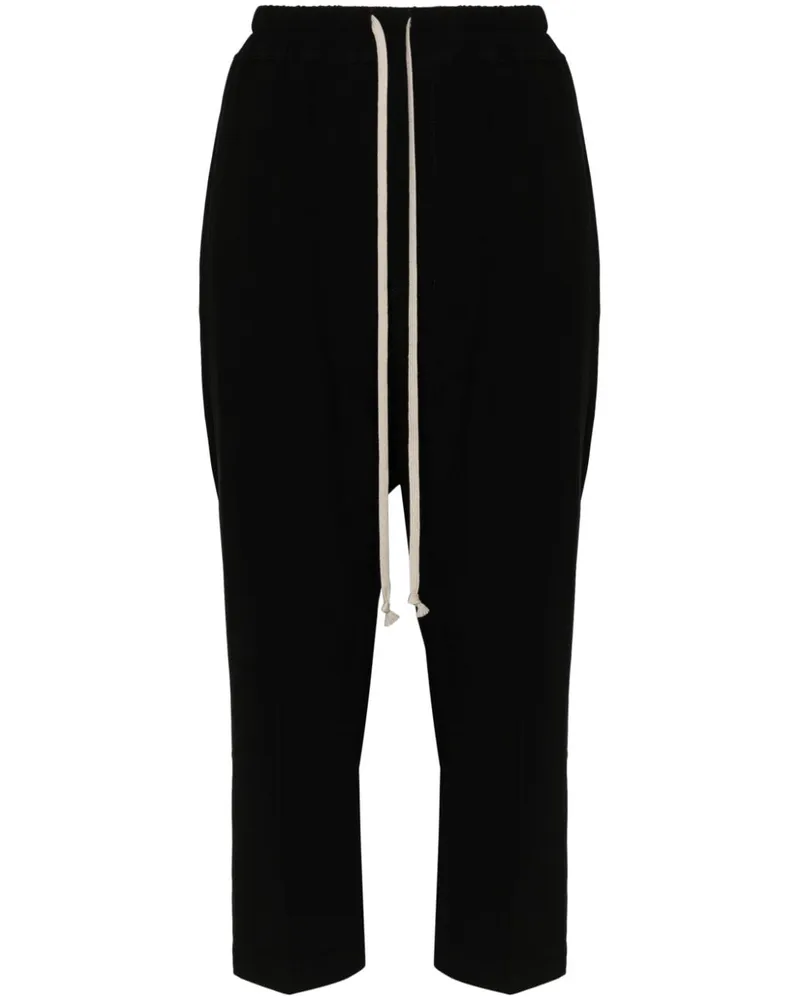 Rick Owens Astaires Cropped-Hose Schwarz