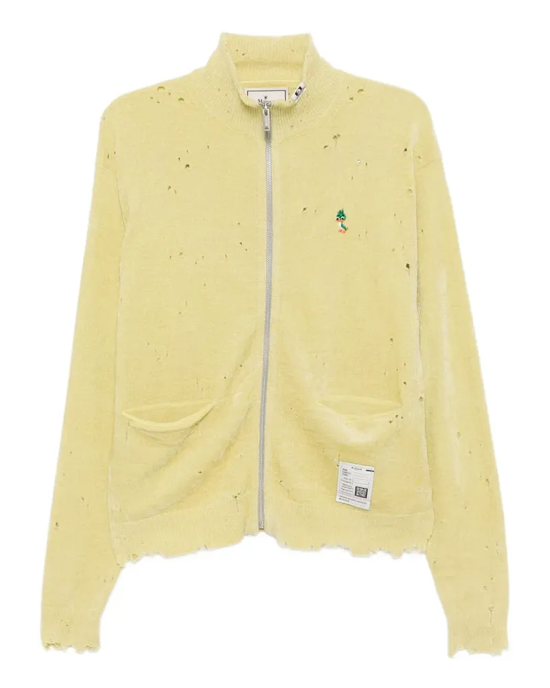 MIHARAYASUHIRO Cardigan mit Logo-Stickerei - Gelb Gelb