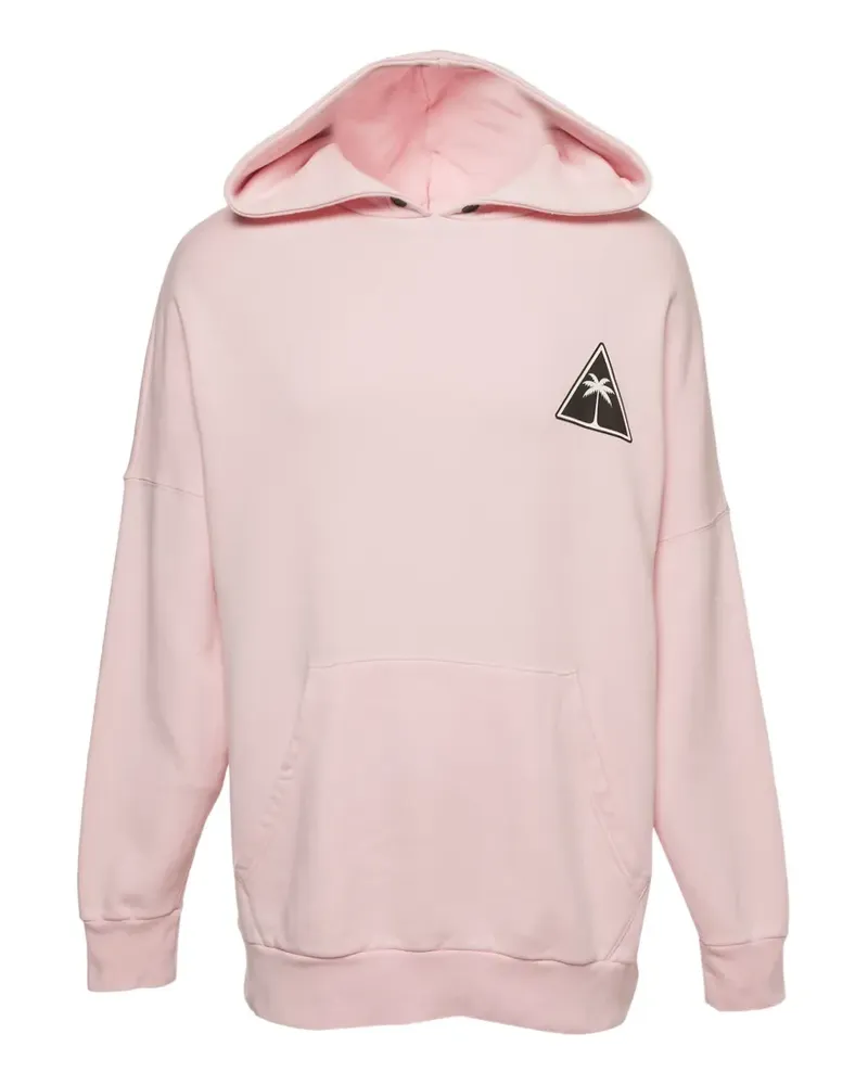 Palm Angels printed jersey hoodie - Rosa Rosa
