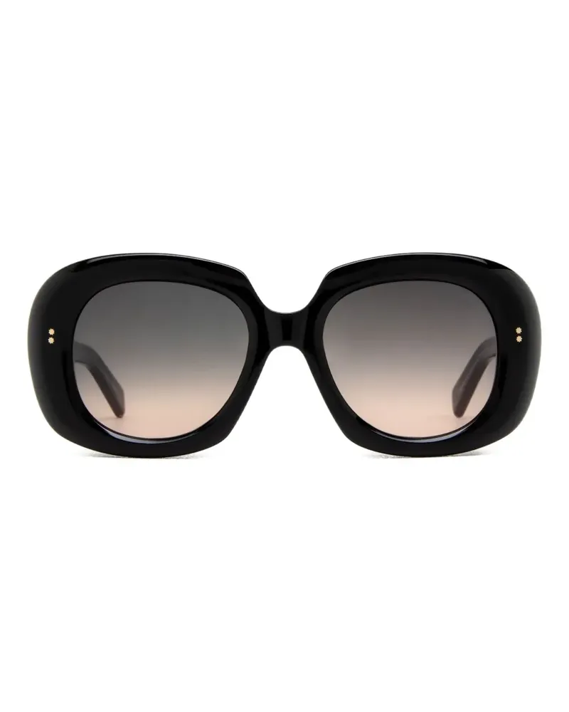Cutler and Gross Sonnenbrille mit ovalem Gestell - Schwarz Schwarz