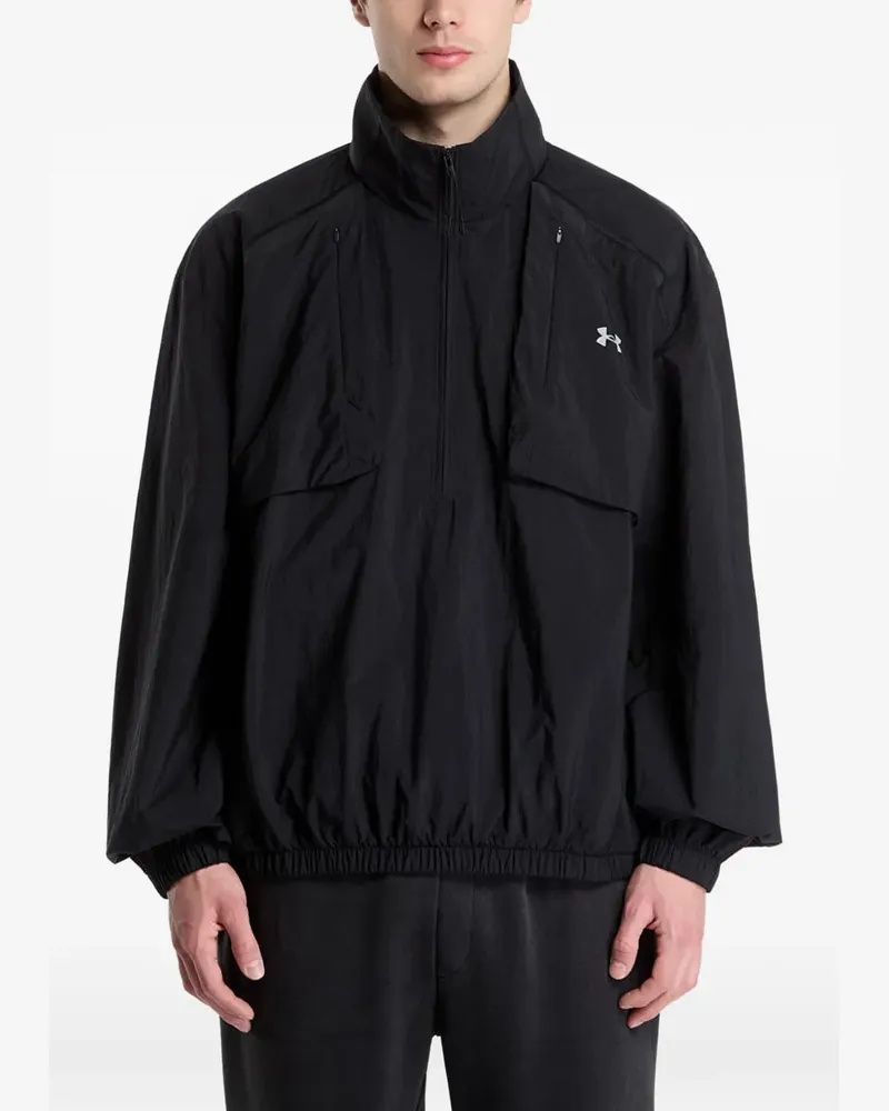 Under Armour Unstoppable logo-print quarter-zip jacket - Schwarz Schwarz