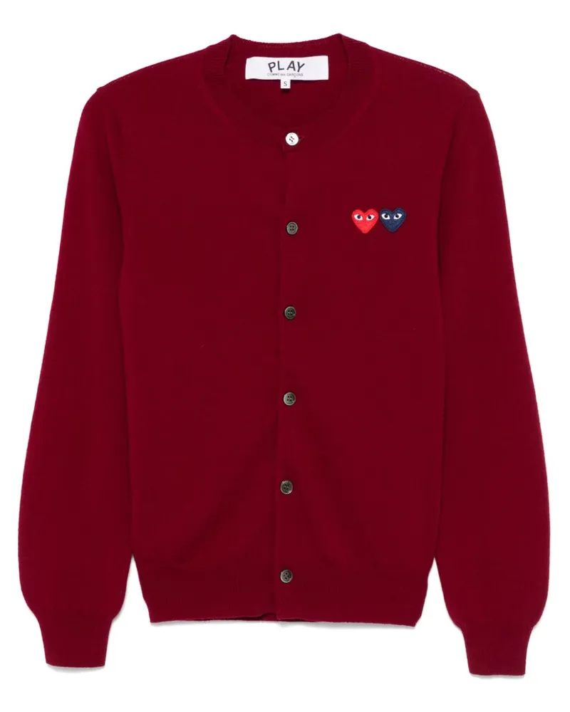 Comme des Garçons Cardigan mit Herz-Patch - Rot Rot
