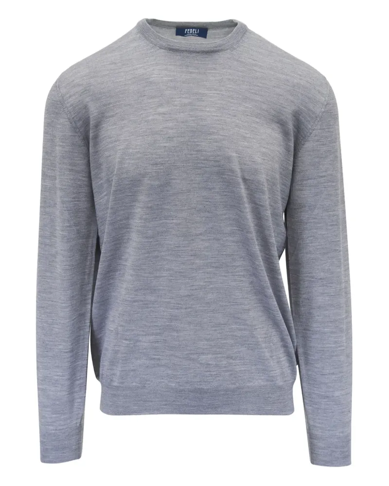 Fedeli Pullover mit Rundhalsausschnitt - Grau Grau