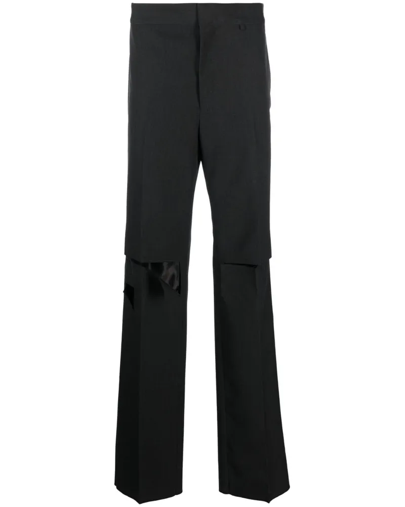 Givenchy Hose im Distressed-Look - Grau Grau