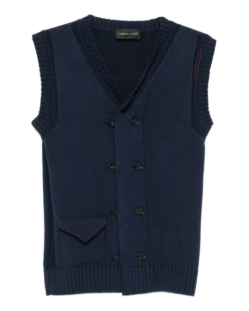 Gabriele Pasini double-breasted vest - Blau Blau