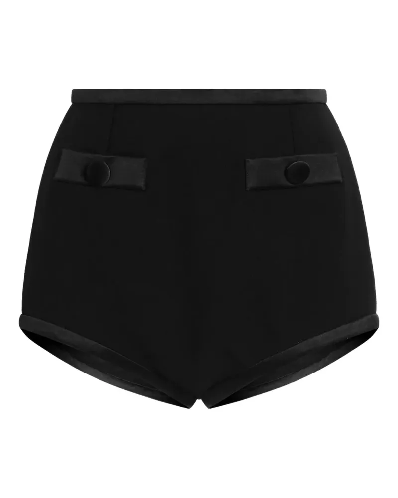 Dolce & Gabbana Kurze High-Waist-Shorts - Schwarz Schwarz