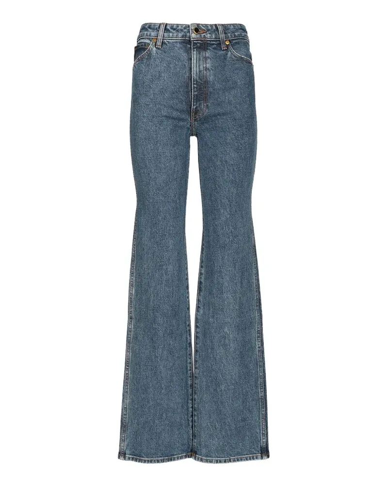 KHAITE Danielle flared-leg jeans - Blau Blau