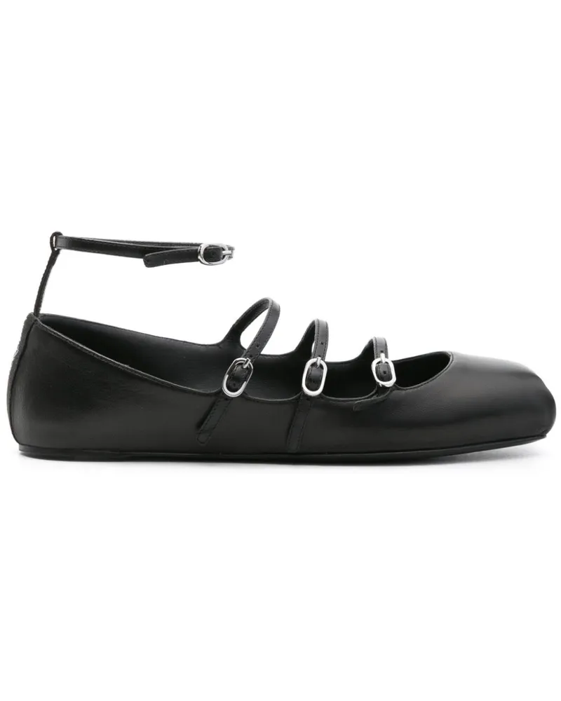 Alexander McQueen Ballerinas mit Schnalle - Schwarz Schwarz