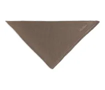 Oversized-Schal aus Wollstrick - tobacco - Braun