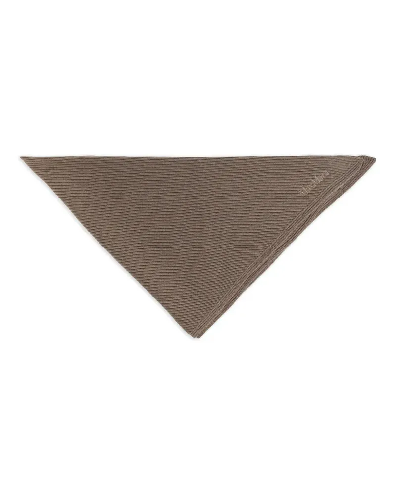 Max Mara Oversized-Schal aus Wollstrick - tobacco - Braun Braun