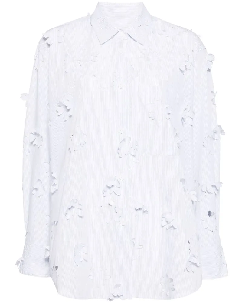 JNBY Oversized-Hemd mit Cut-Out - Blau Blau