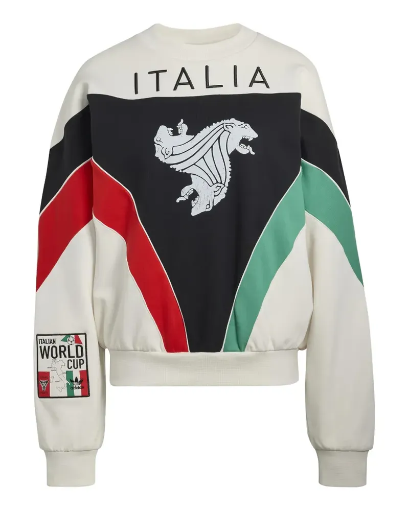 adidas Italia Coppa del Mundo graphic crew-neck sweatshirt - Nude Nude