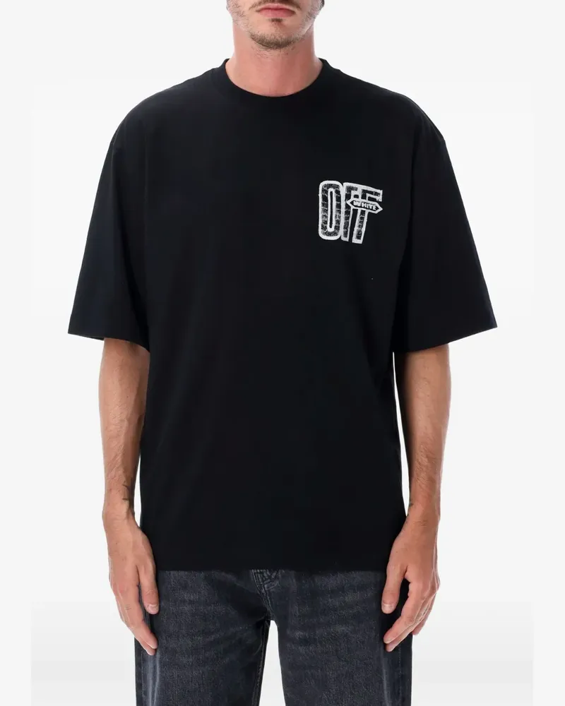 OFF-WHITE T-Shirt mit Arrows-Print - Schwarz Schwarz