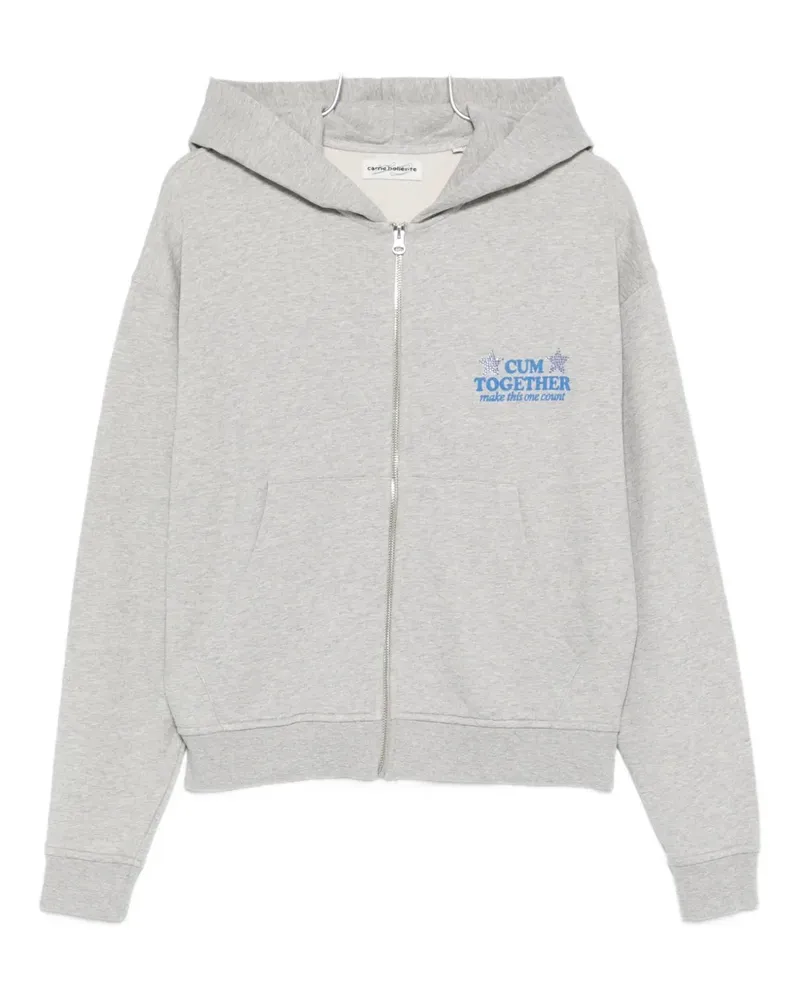 Carne Bollente zip-up hoodie - Grau Grau
