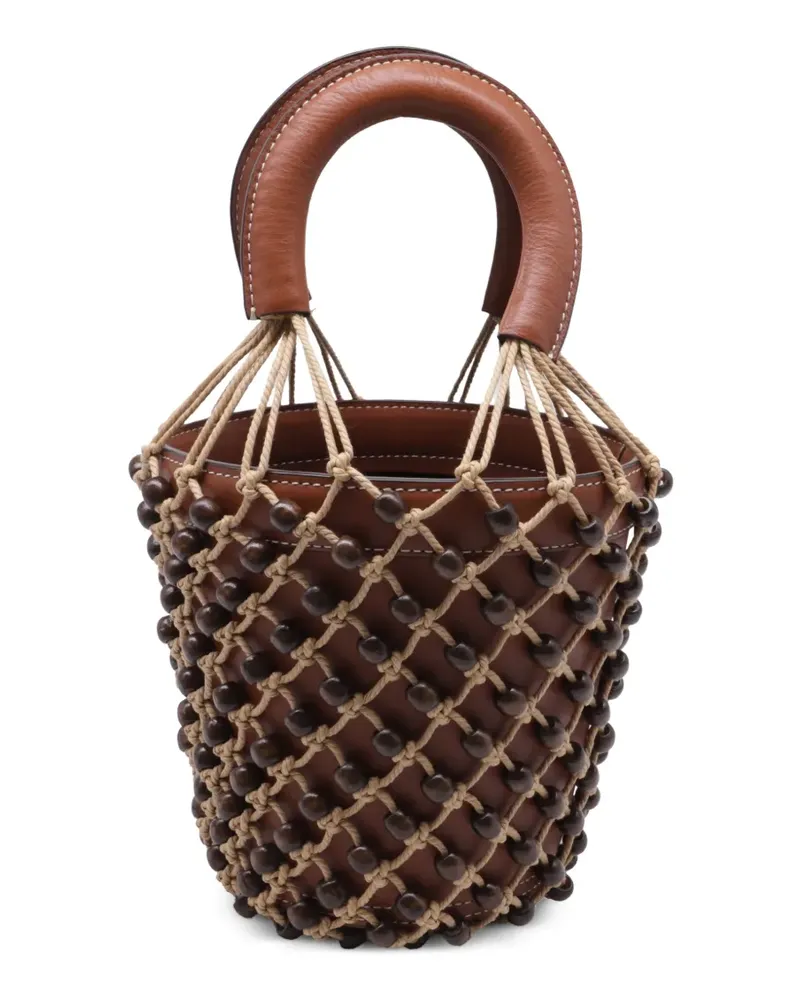 STAUD Moreau leather bucket bag - Braun Braun