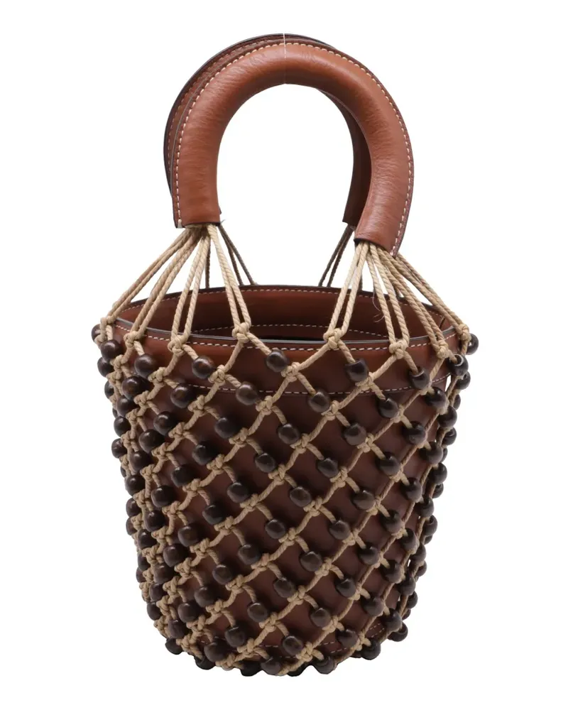 STAUD Moreau leather bucket bag - Braun Braun