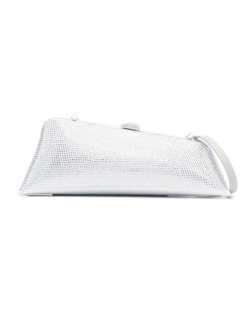 ATTICO Clutch mit Kristallen - Grau Grau