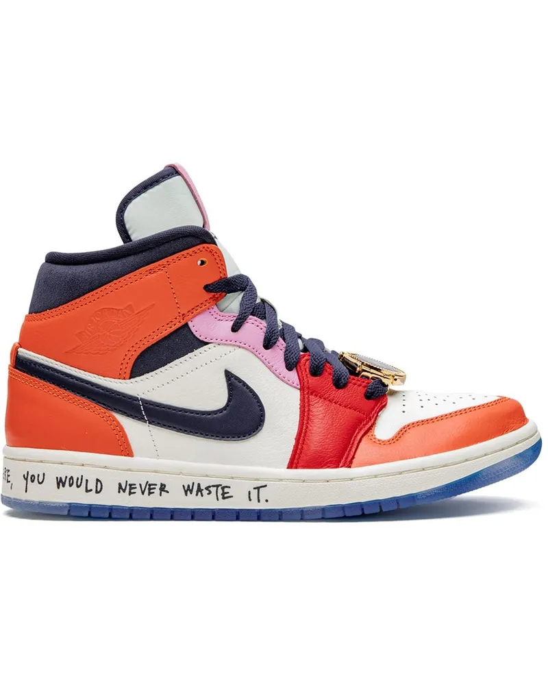 Jordan Air  1 Mid Melody Ehsani' Sneakers - Weiß Weiß