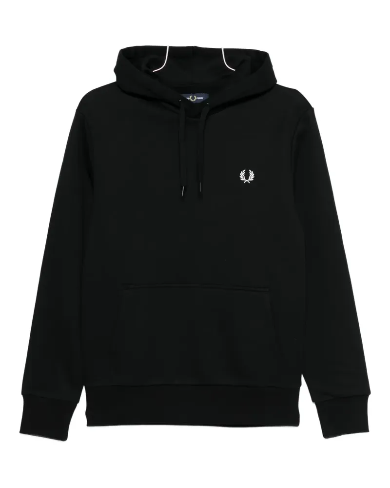 Fred Perry laurel-wreath hoodie - Schwarz Schwarz
