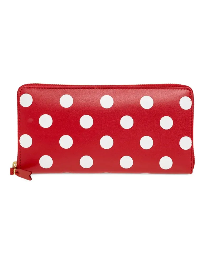 Comme des Garçons Portemonnaie mit Polka Dots - Rot Rot