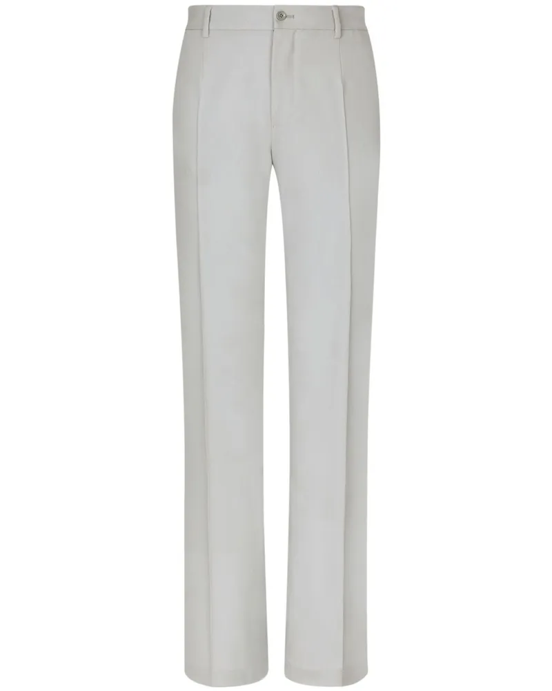 Dolce & Gabbana Klassische Hose mit Bügelfalten - Grau Grau