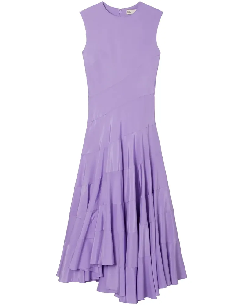 Tory Burch Midikleid mit Falten - Violett Violett