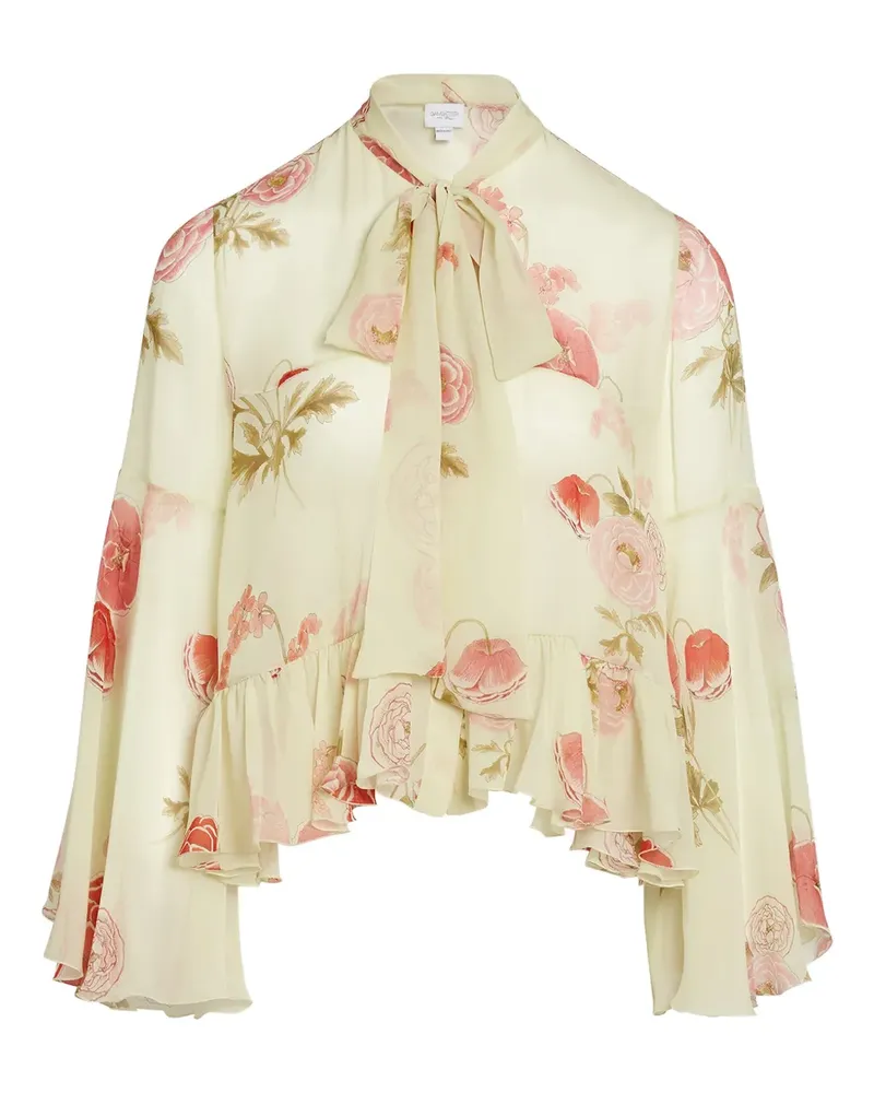Giambattista Valli Bluse mit Blütenmuster - Nude Nude