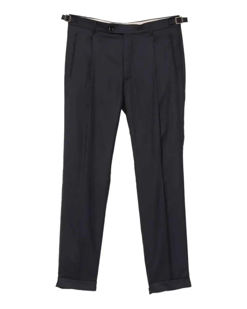 Berwich pleated tapered trousers - Blau Blau