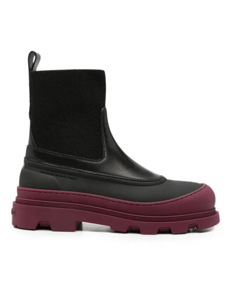 Moncler Vera leather ankle boots - Schwarz Schwarz