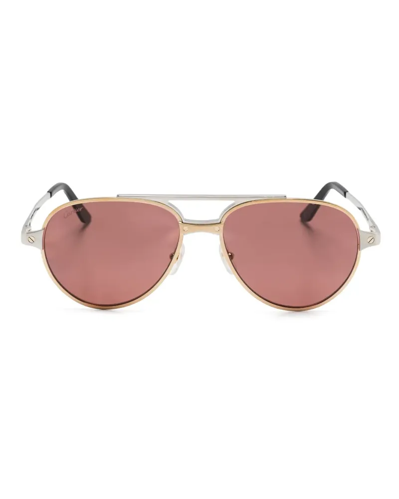 Cartier Santos Sonnenbrille - Silber Silber