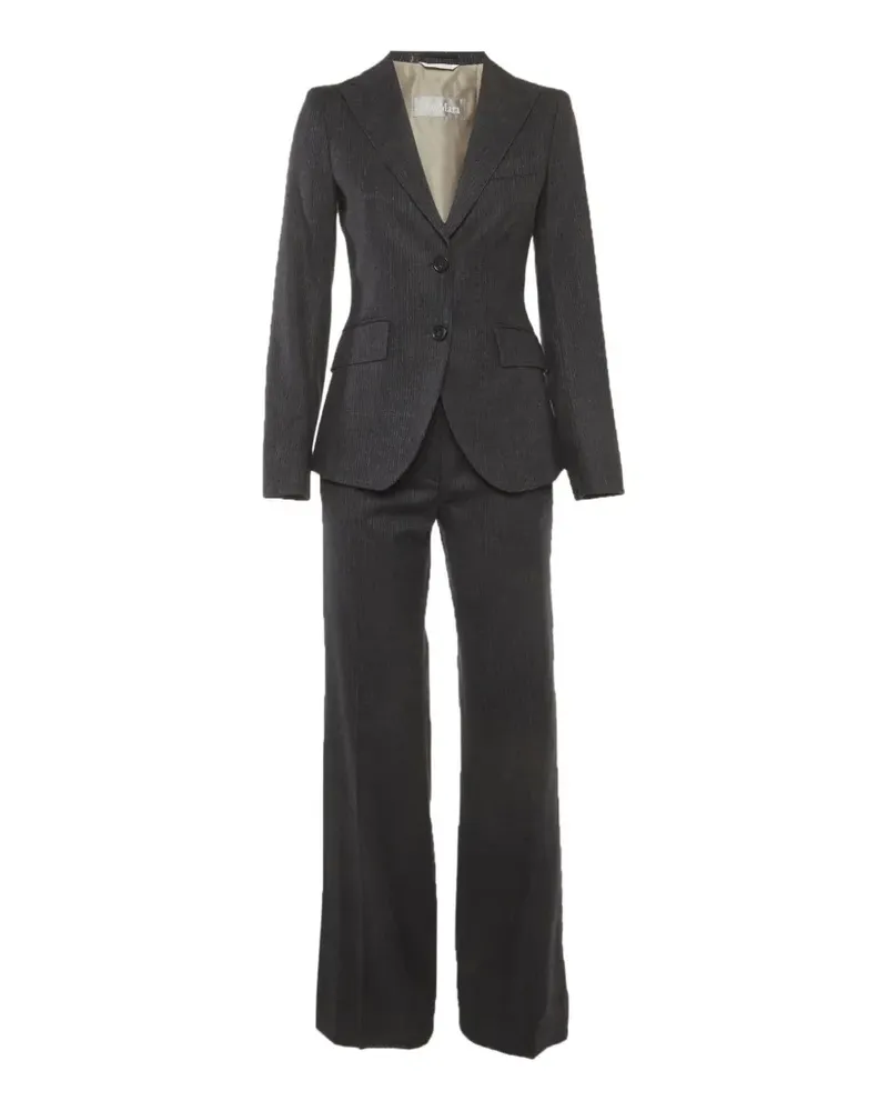 Max Mara pinstripe single-breasted suit - Grau Grau