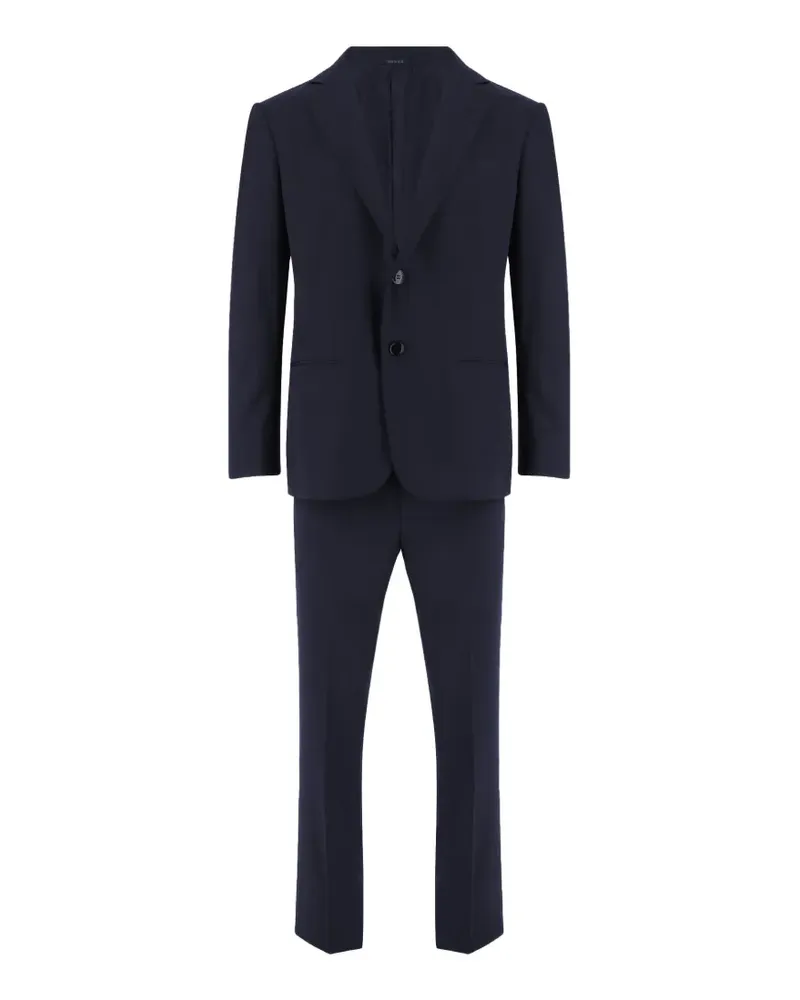 Giorgio Armani single-breasted wool suit - Blau Blau
