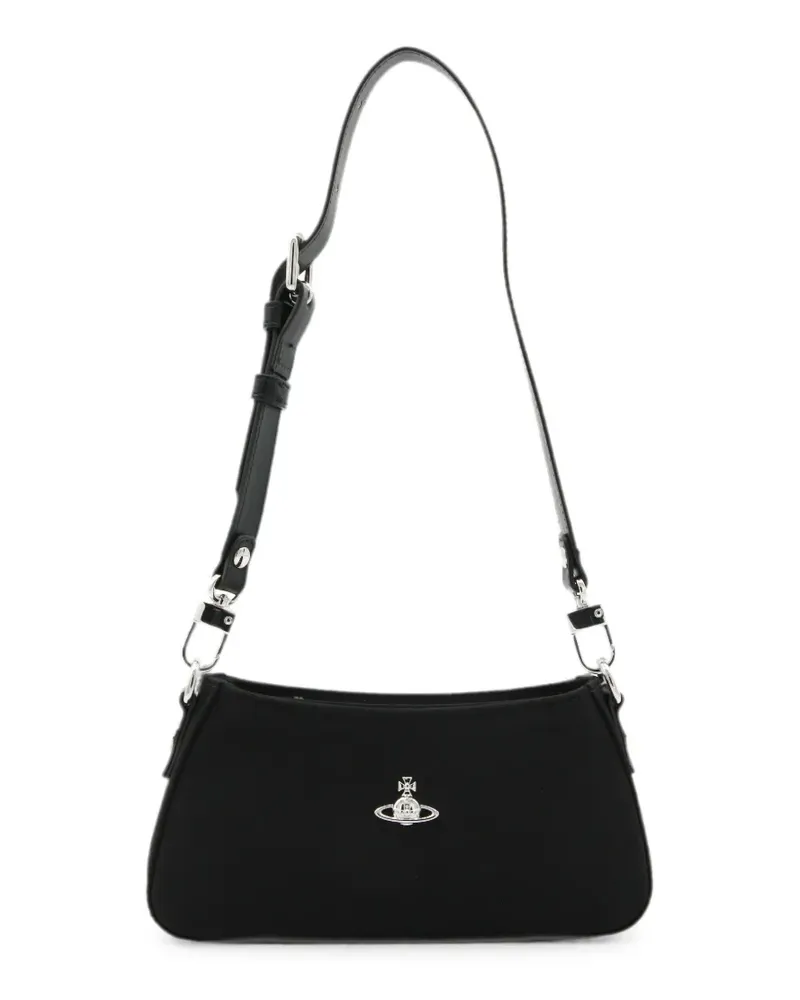 Vivienne Westwood Orb plaque shoulder bag - Schwarz Schwarz