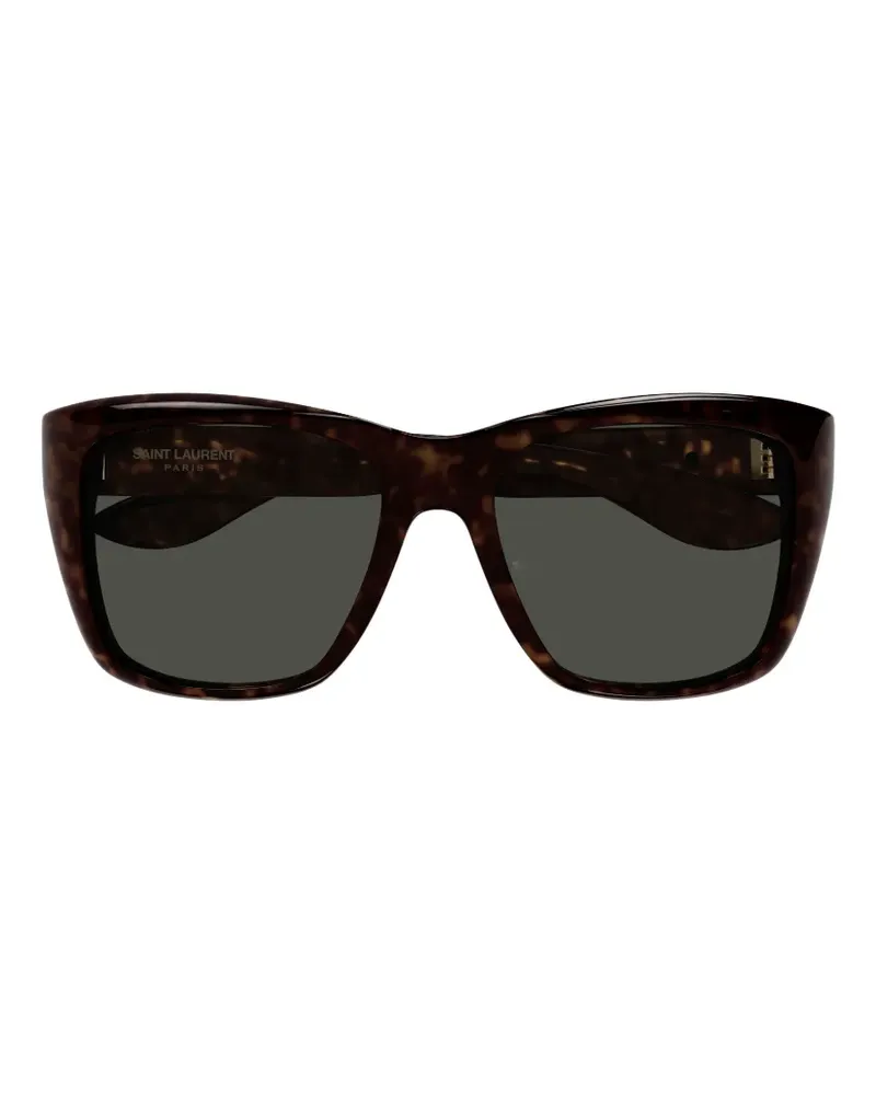 Saint Laurent Eckige SL 923 Brille in Schildpattoptik - Braun Braun