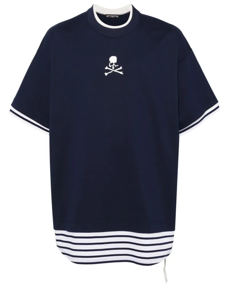 Mastermind World T-Shirt mit Logo-Print - Blau Blau